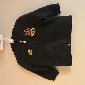 Roots Canada black zip up hoodie